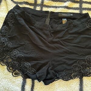 TORRID Black Lace Trim Women Shorts